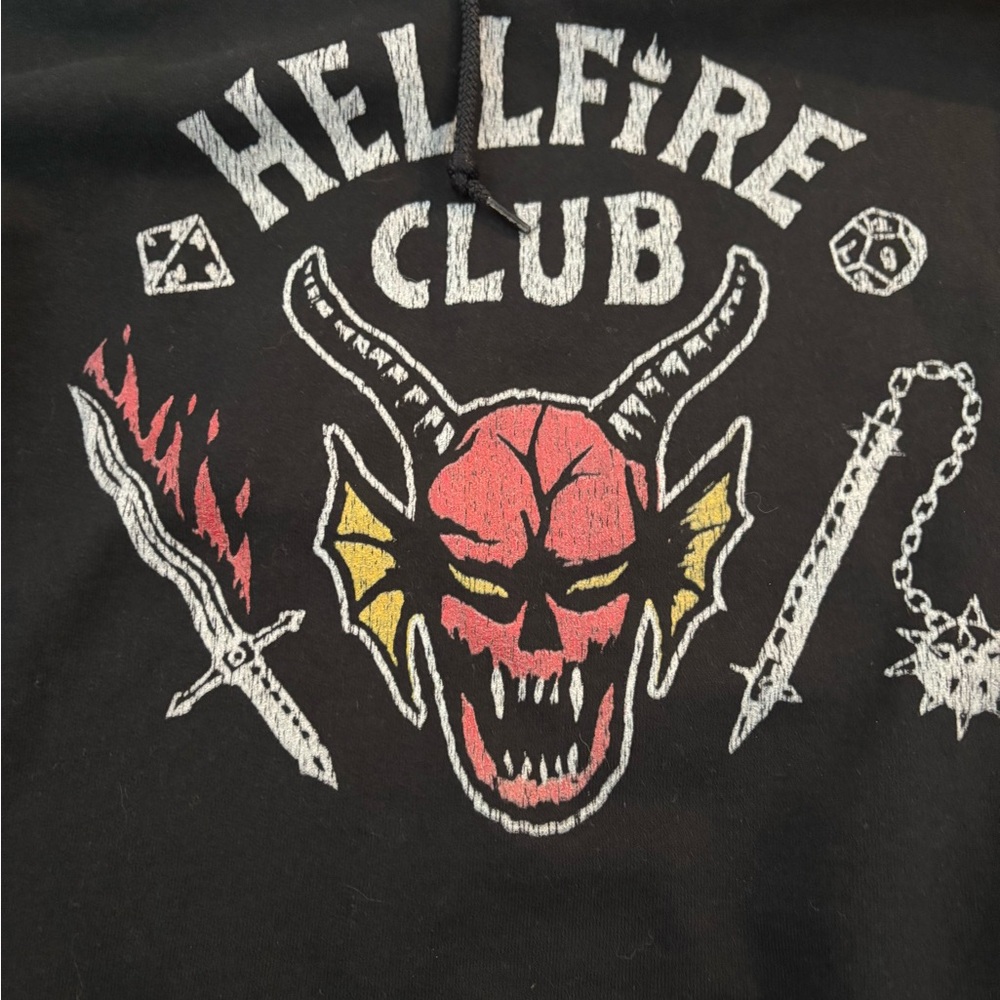 Netflix Jerzee Stranger Things Hellfire Club Blac… - image 3